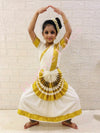 Kerala Mohiniyattam Indian Classical Dance Costume For Girls