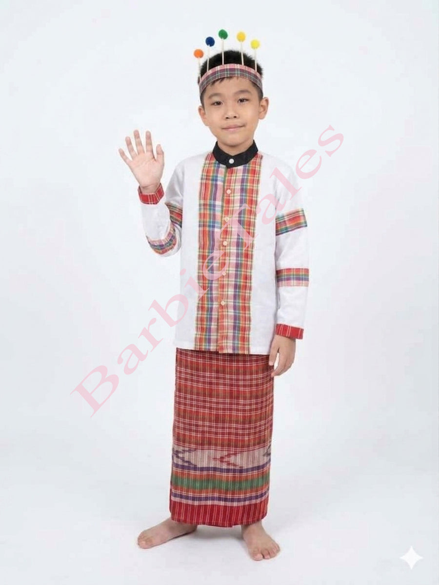Mizoram Indian Eastern State Folk Costume for Boy or Girl