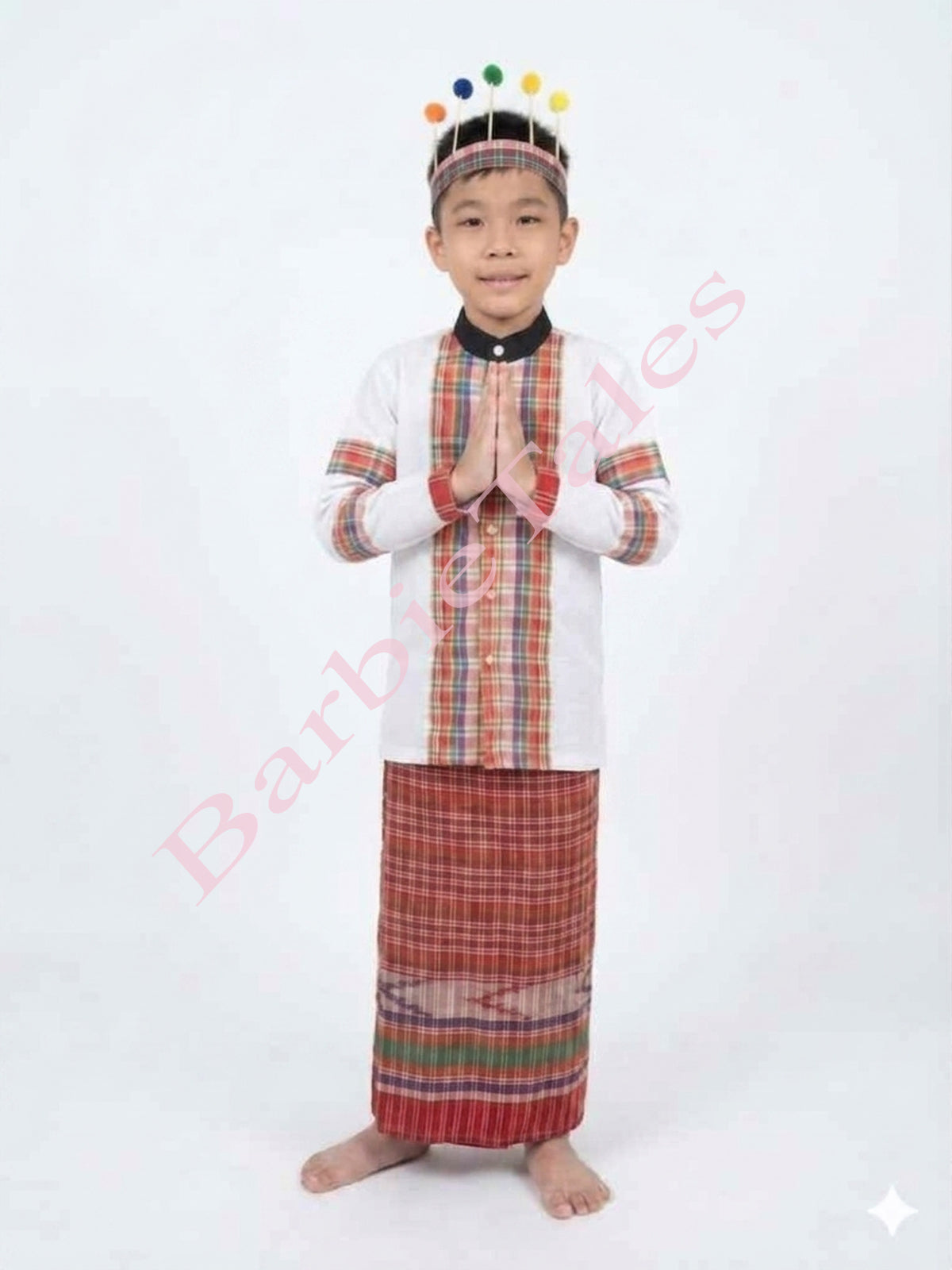 Mizoram Indian Eastern State Folk Costume for Boy or Girl