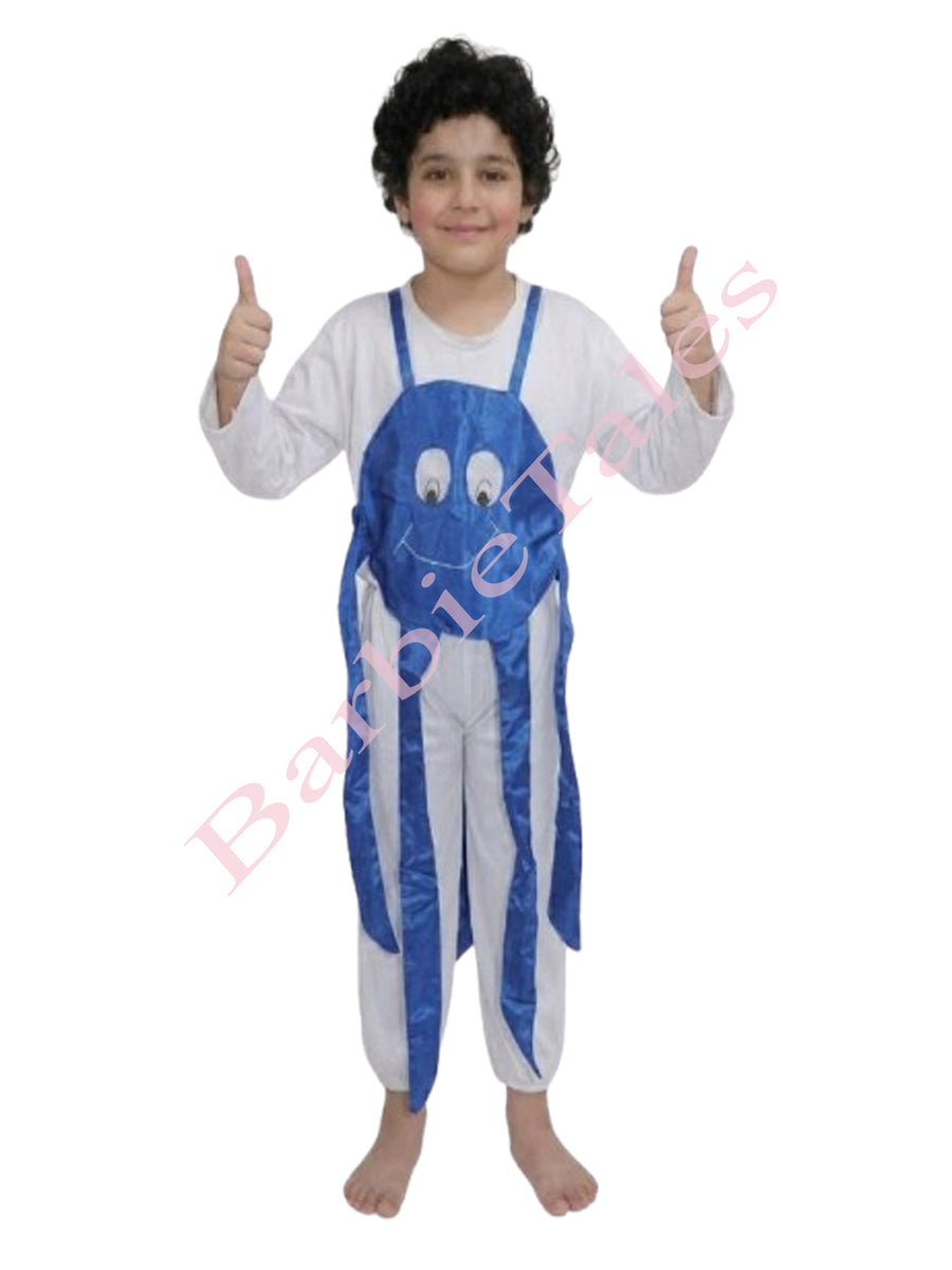 Octopus Blue Insect Kids Fancy Dress Costume