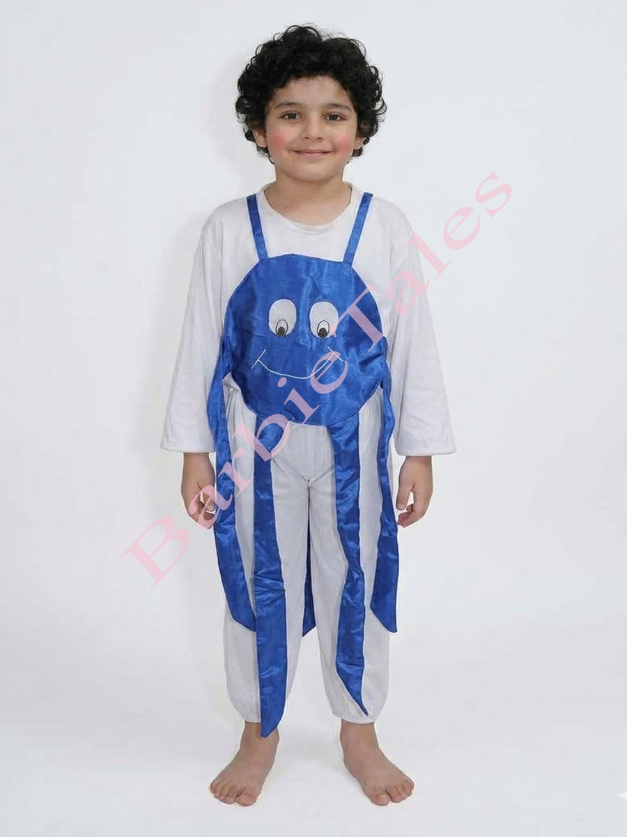 Octopus Blue Insect Kids Fancy Dress Costume