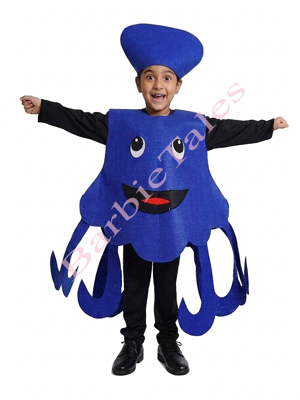 Octopus Blue 3D Model Kids Fancy Dress Costume