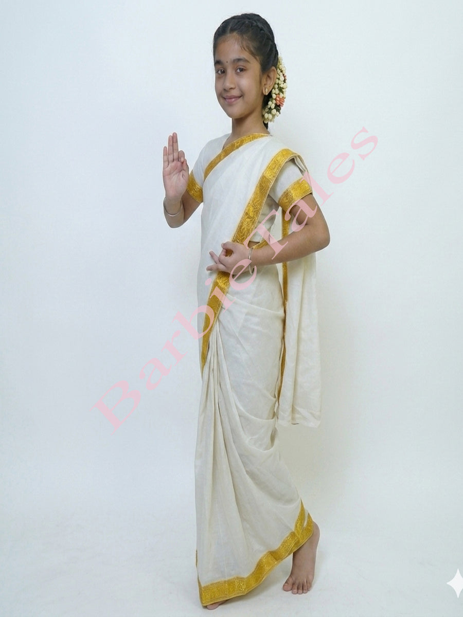 Kerala State Onam Fancy Dress for Girls