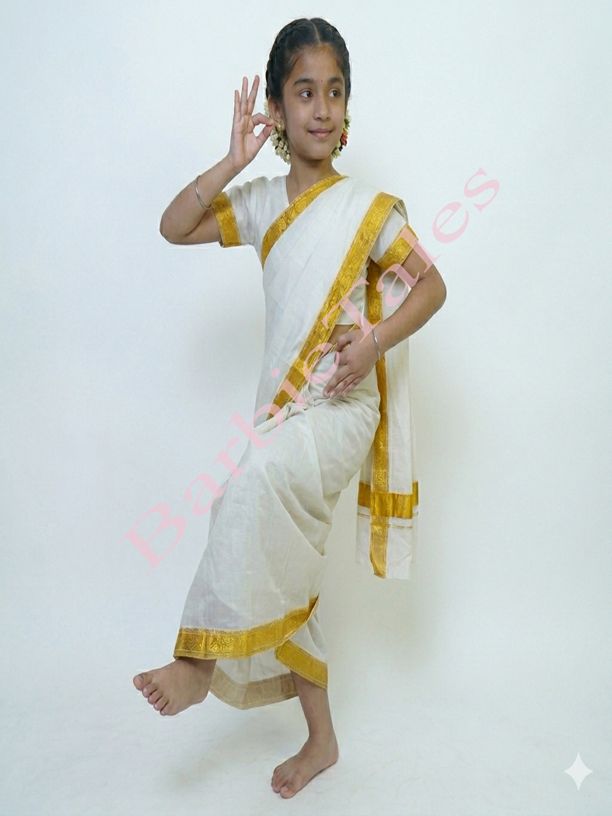 Kerala State Onam Fancy Dress for Girls