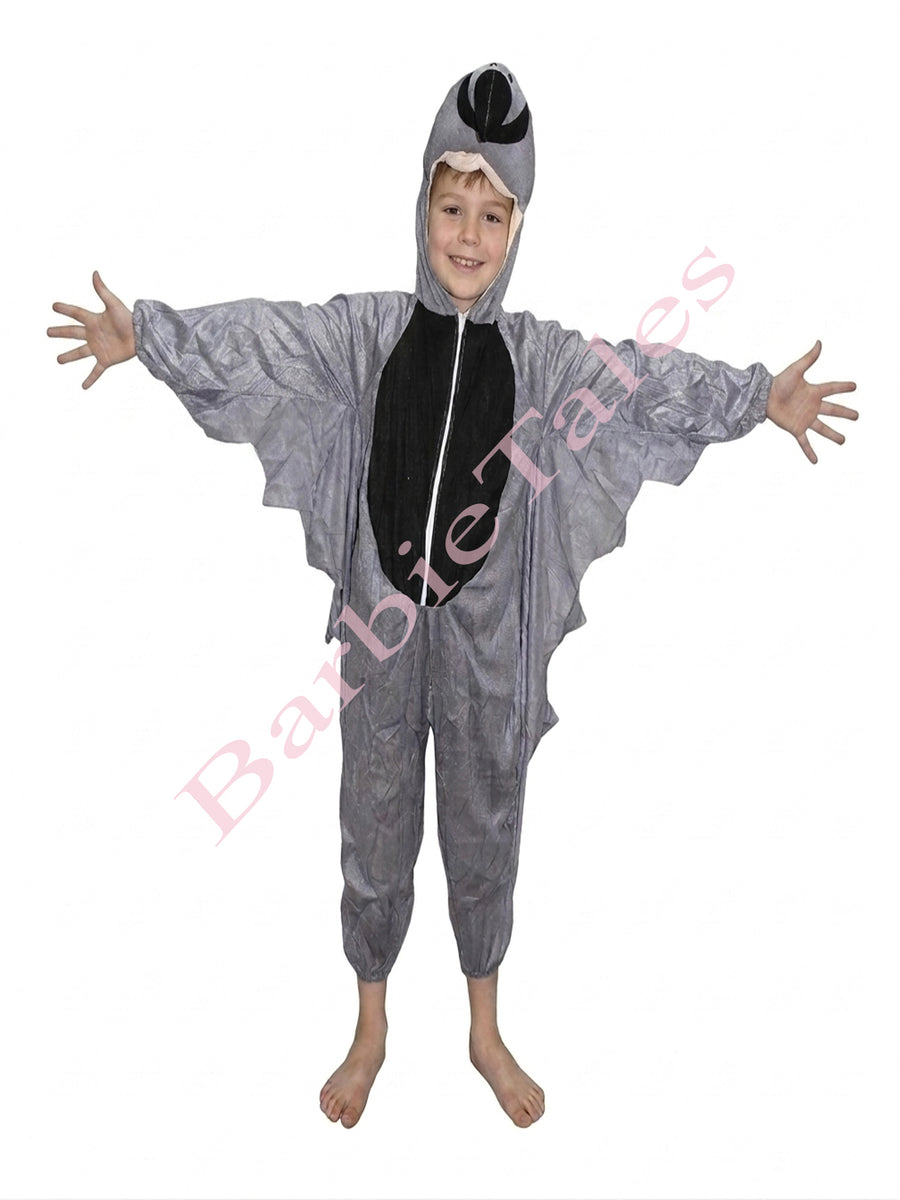 Pigeon Grey Bird Kids Fancy Dress Costume 