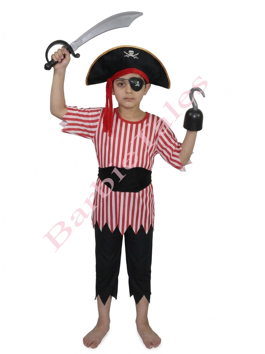 Sea Pirate Kids Fancy Dress Costume