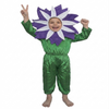 Violet Purple Flower Kids Fancy Dress Costume