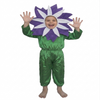 Violet Purple Flower Kids Fancy Dress Costume