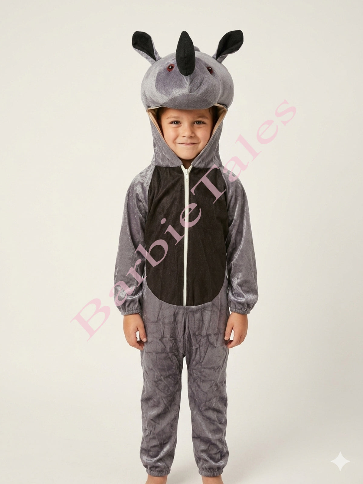 Rhino Wild Forest Animal Kids Fancy Dress Costume