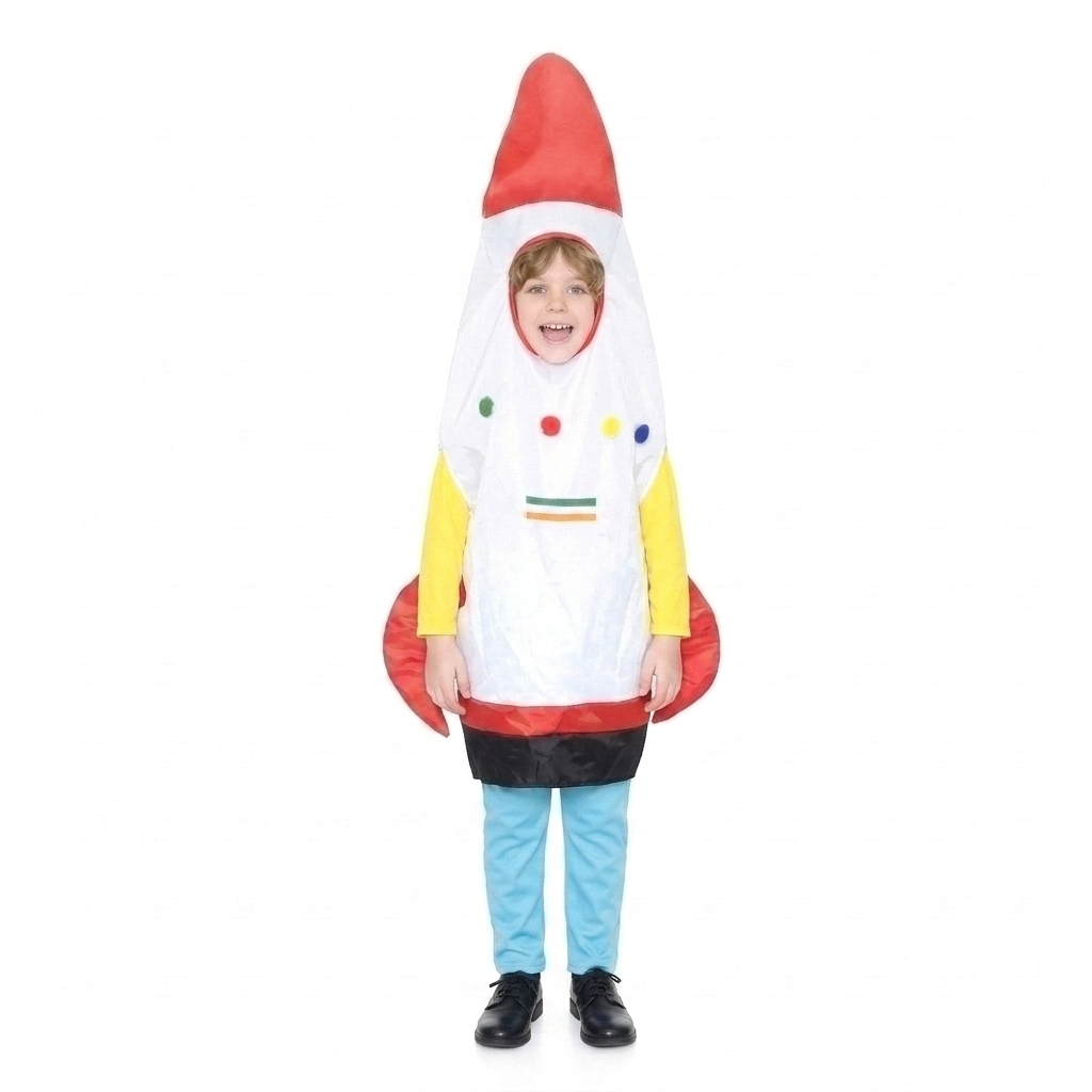 Rocket Costume Kids Fancy Dress Free Size for Boys and Girls