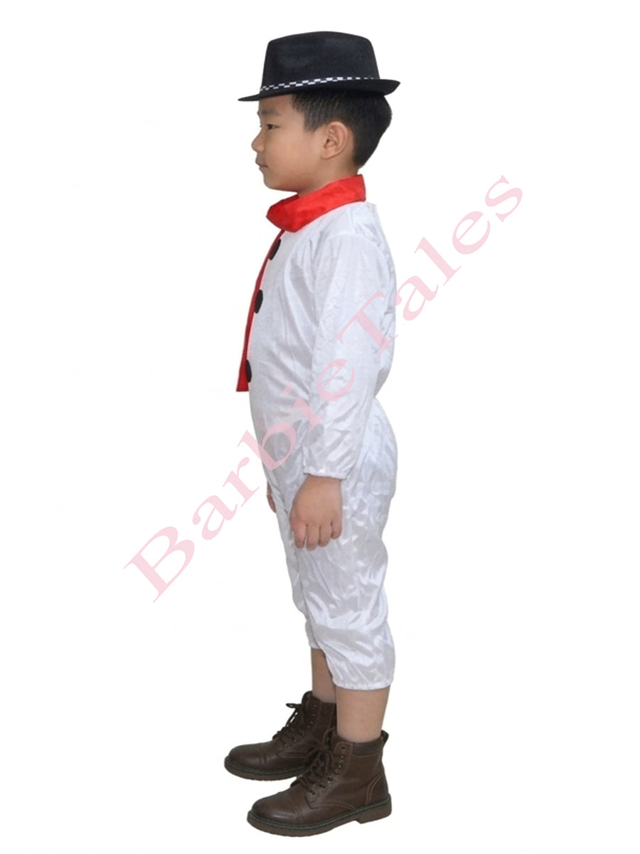 Snow Man Kids Fancy Dress Costume