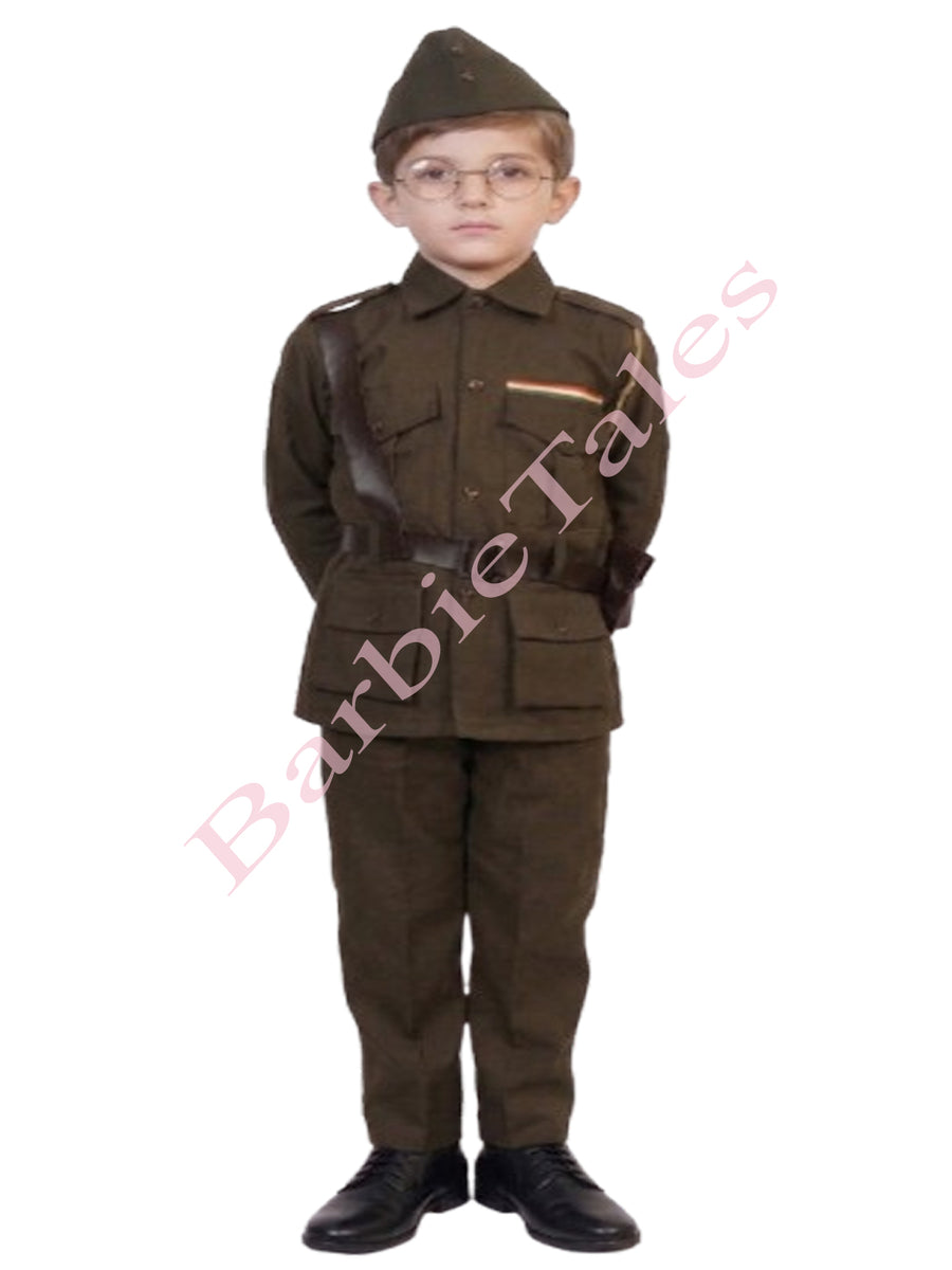 Subhash Chandra Bose Freedom Fighter Kids Fancy Dress Costume
