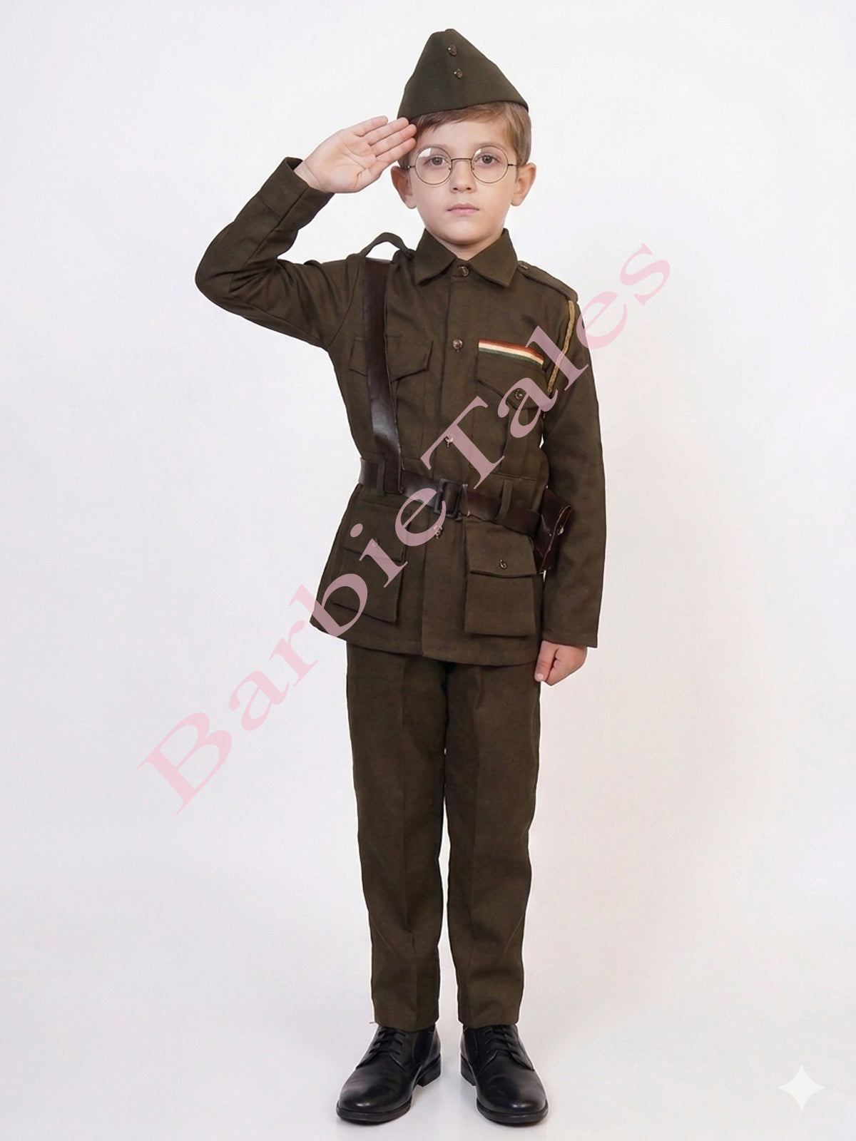 Subhash Chandra Bose Freedom Fighter Kids Fancy Dress Costume