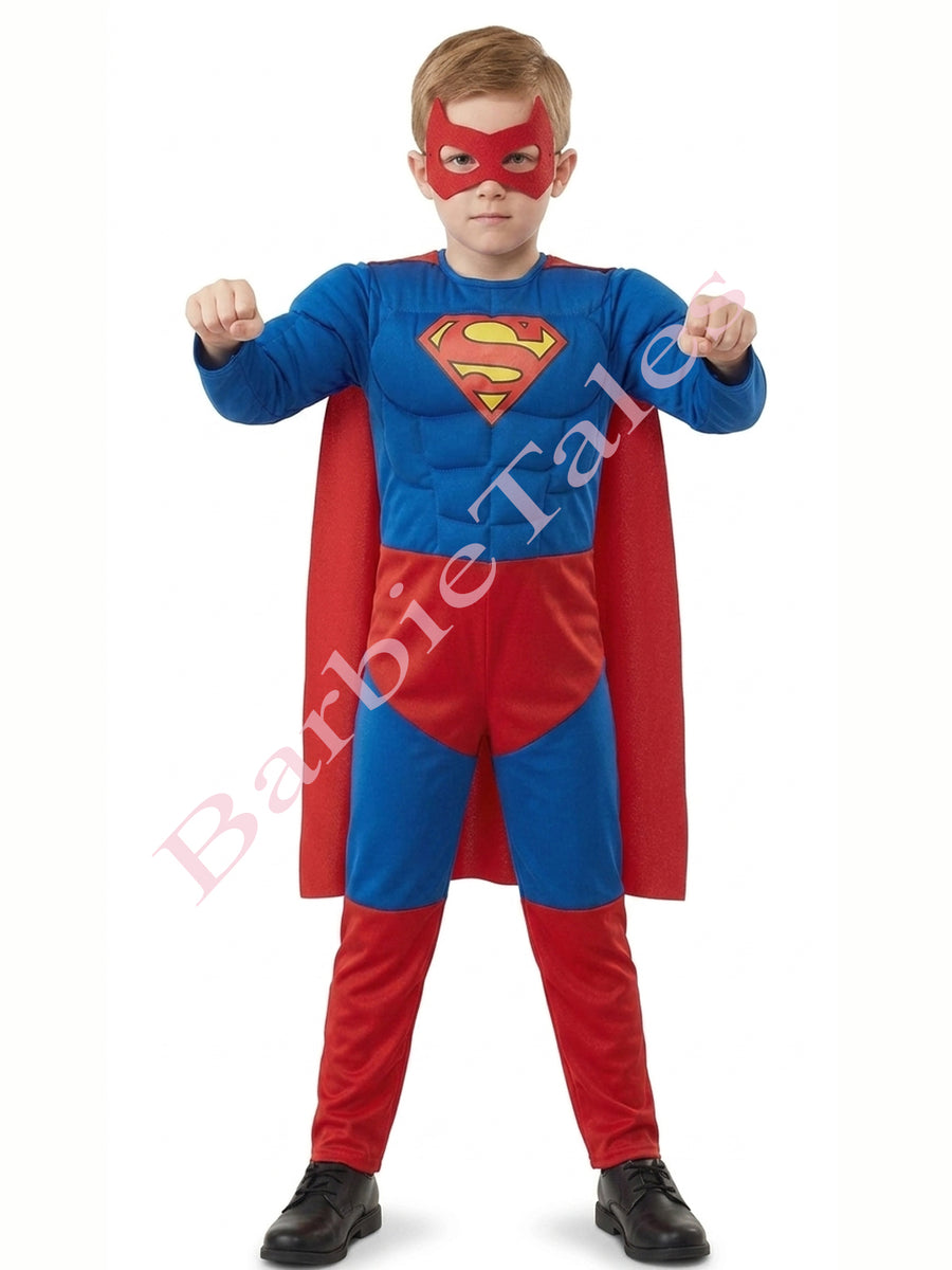 Superman Kids Fancy Dress Costume - Premium | Muscular