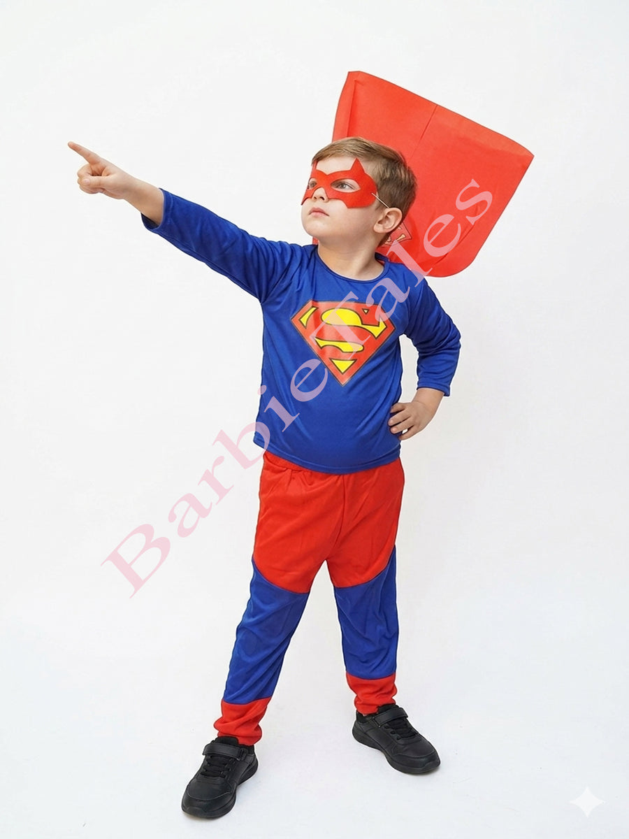 Superman Kids Fancy Dress Costume - Standard