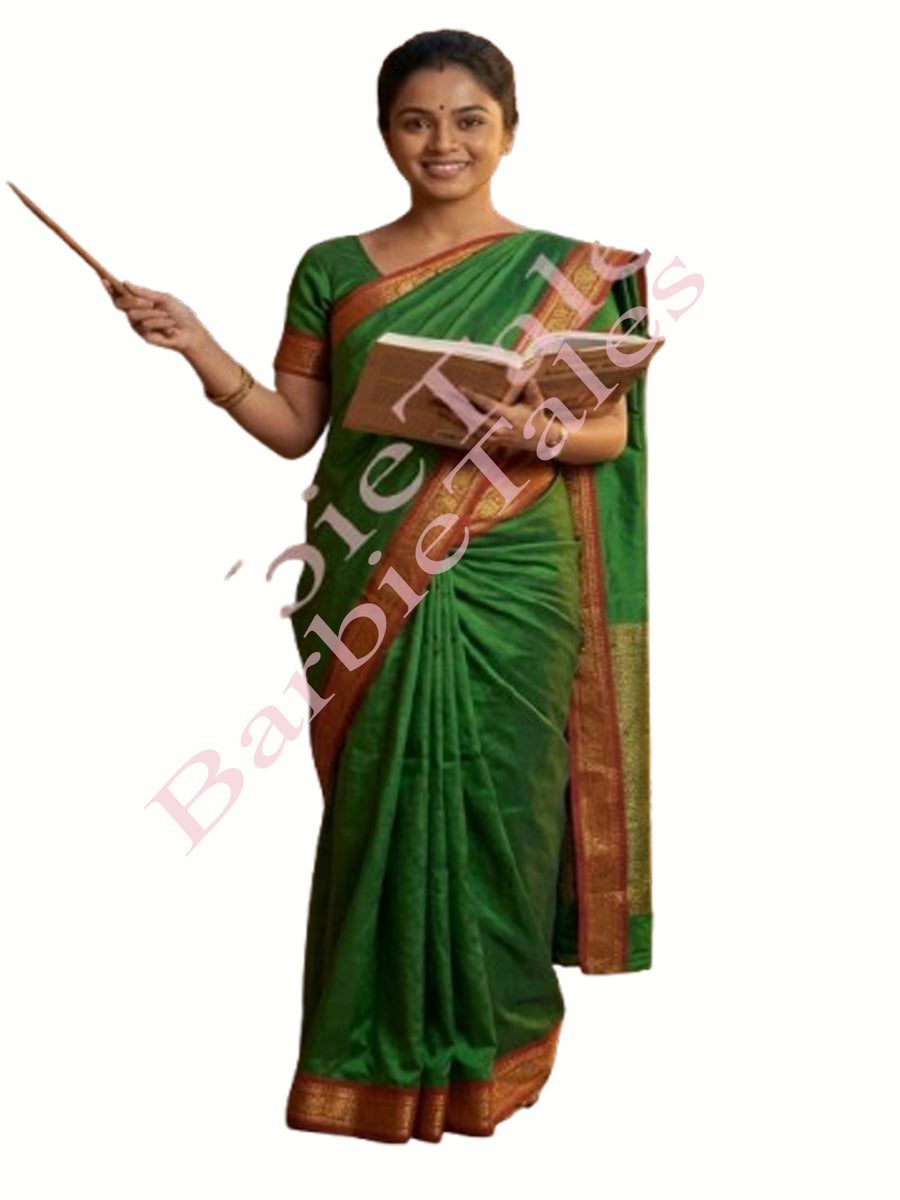 Teacher Girl Fancy Dress-GREEN