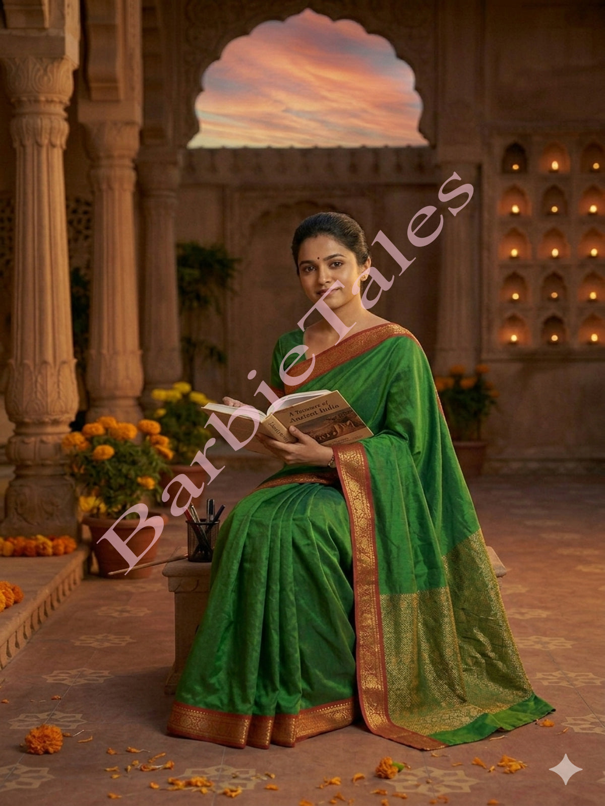 Teacher Girl Fancy Dress-GREEN