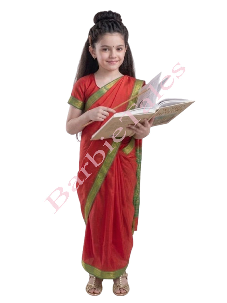 Teacher Girl Fancy Dress-RED