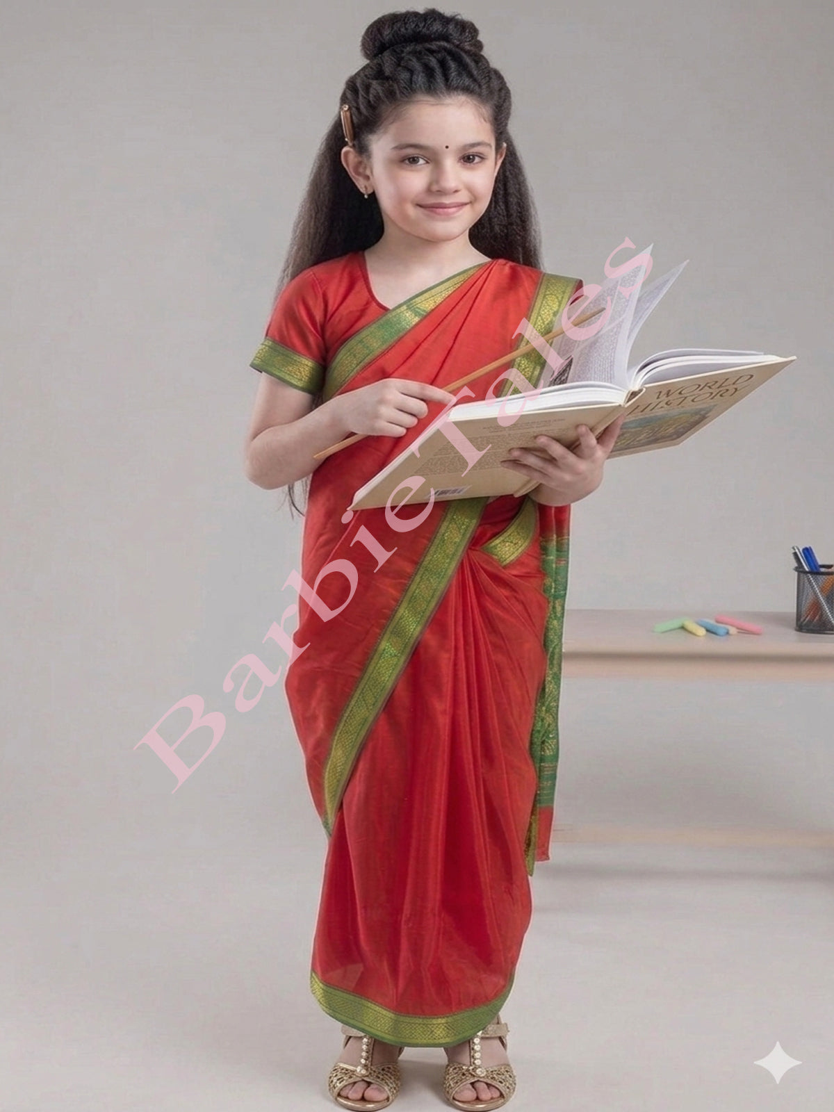 Teacher Girl Fancy Dress-RED