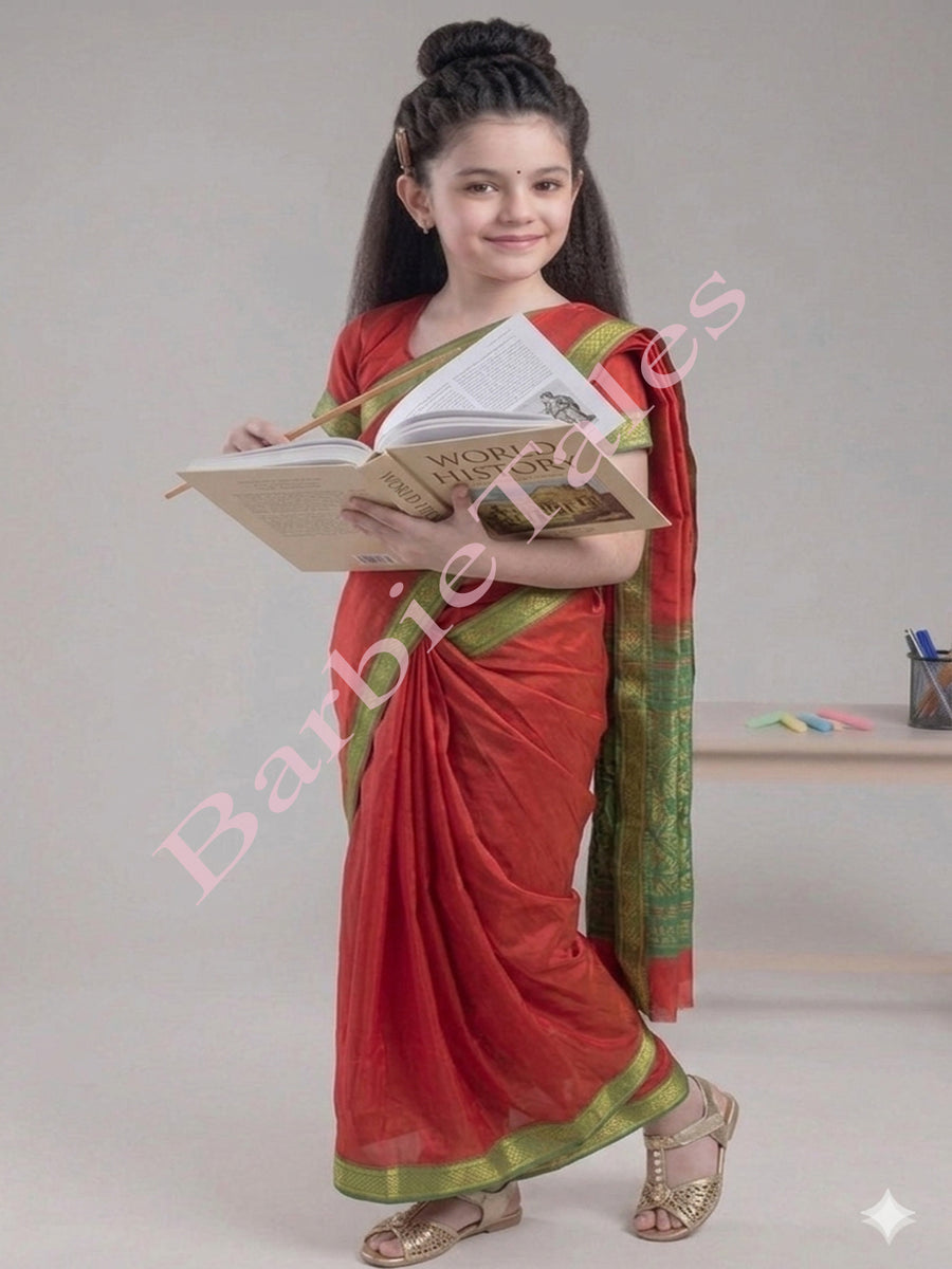 Teacher Girl Fancy Dress-RED
