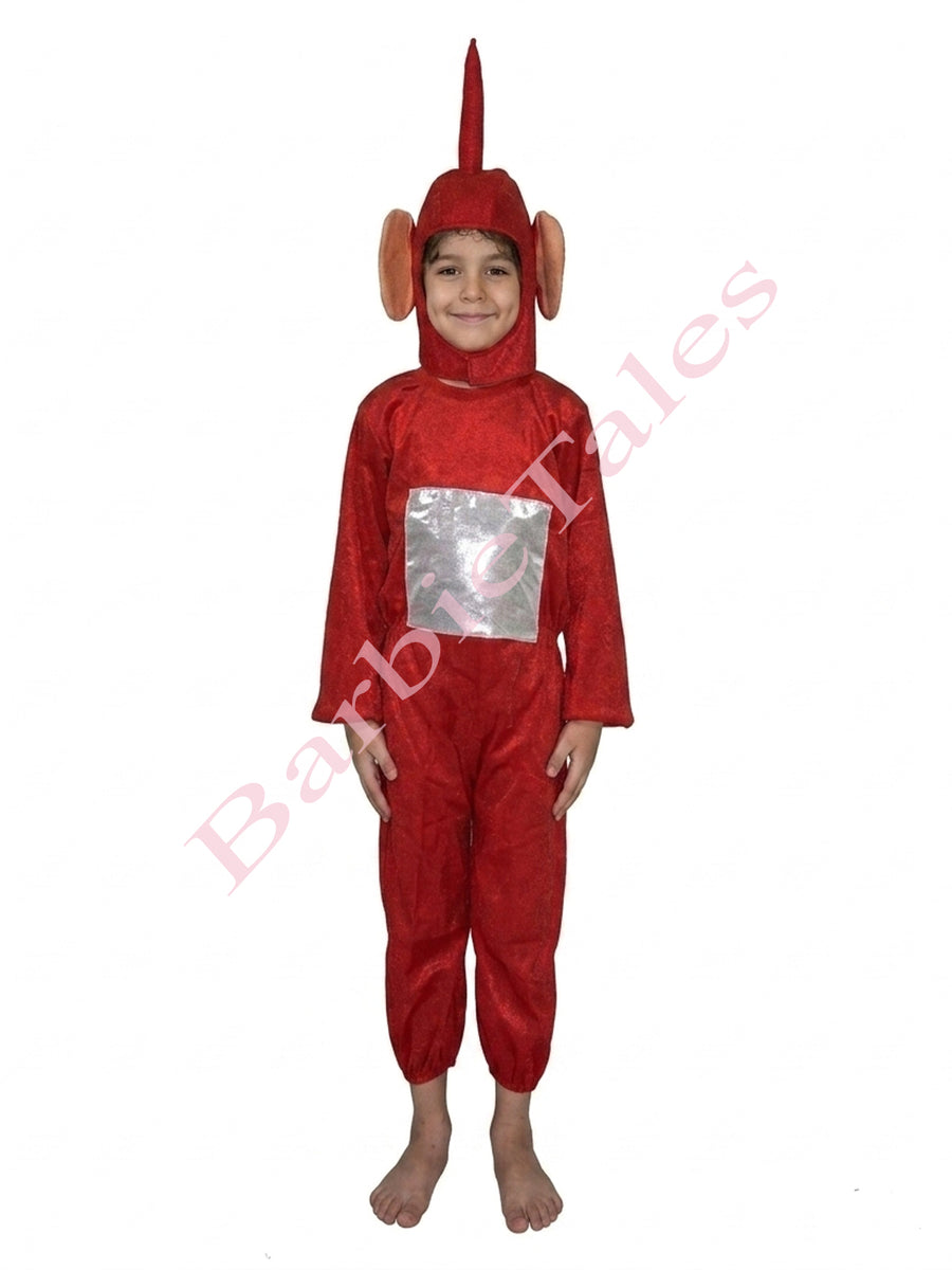Teletubbies Red Superhero Kids Fancy Dress Costume