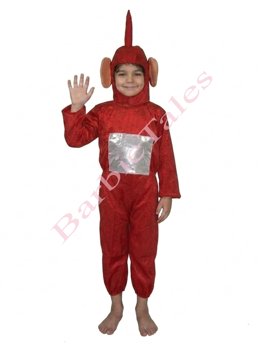 Teletubbies Red Superhero Kids Fancy Dress Costume