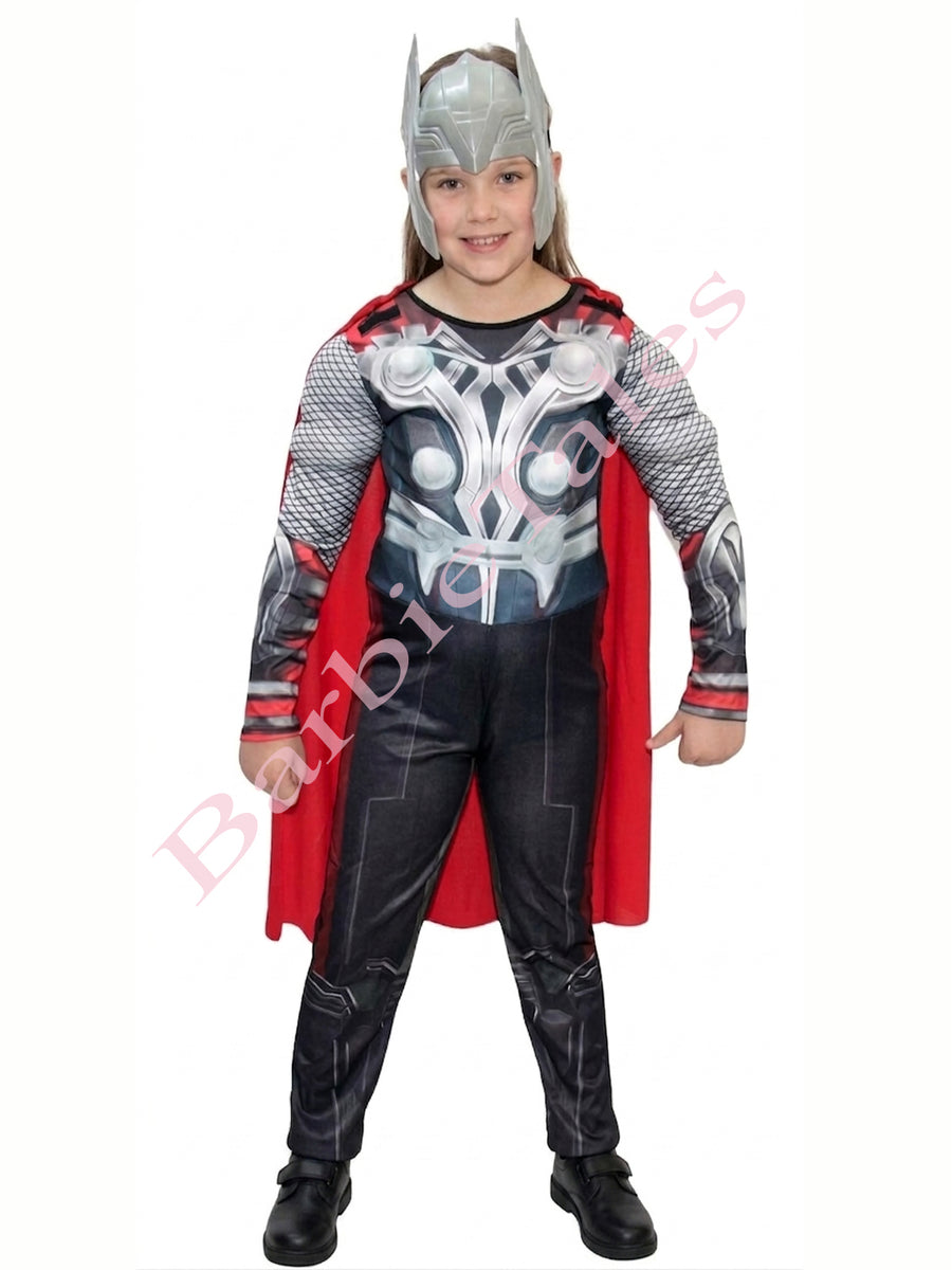 Thor Avengers Superhero Kids Fancy Dress Costume | Muscle Look | Imported