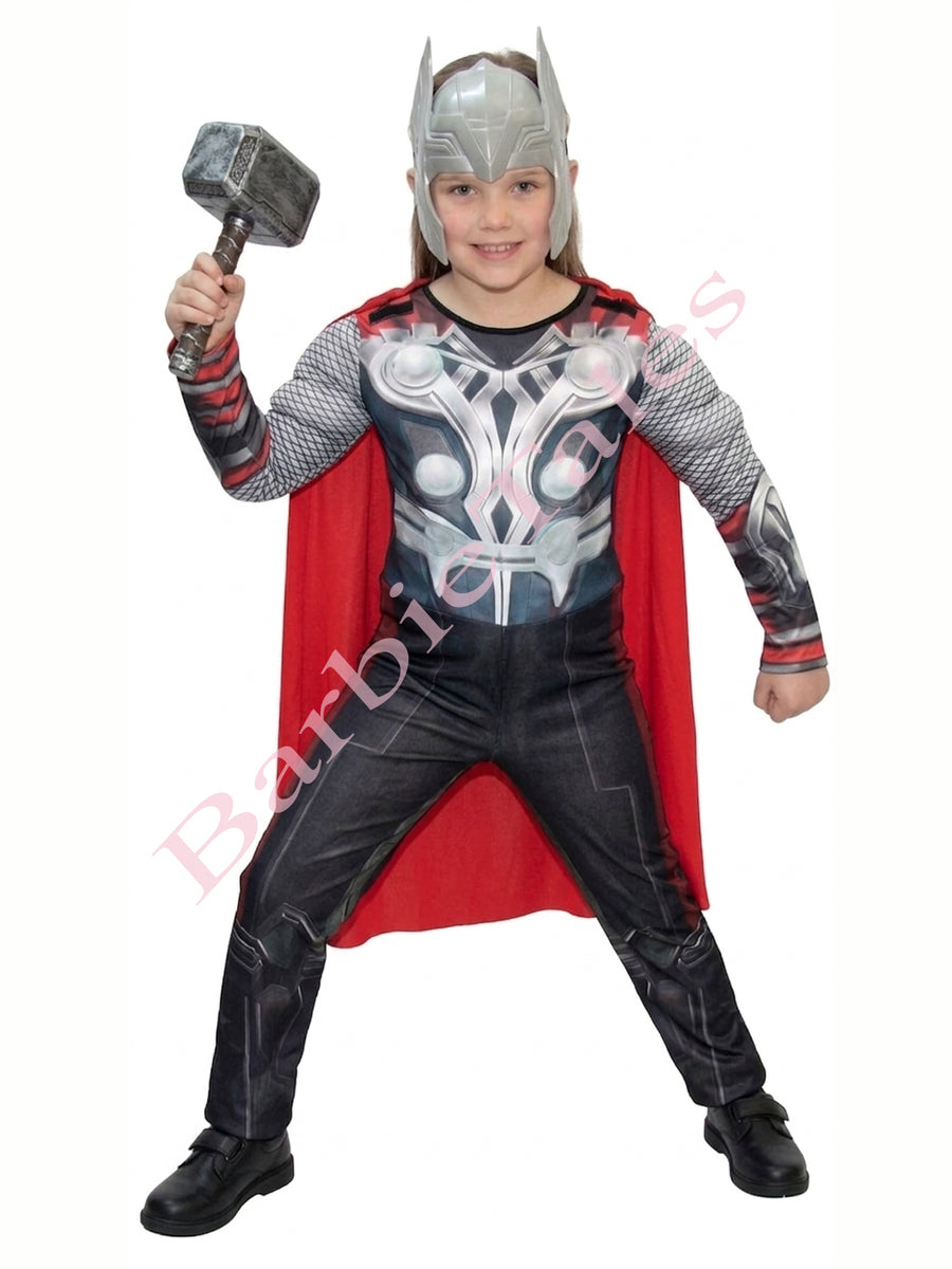 Thor Avengers Superhero Kids Fancy Dress Costume | Muscle Look | Imported
