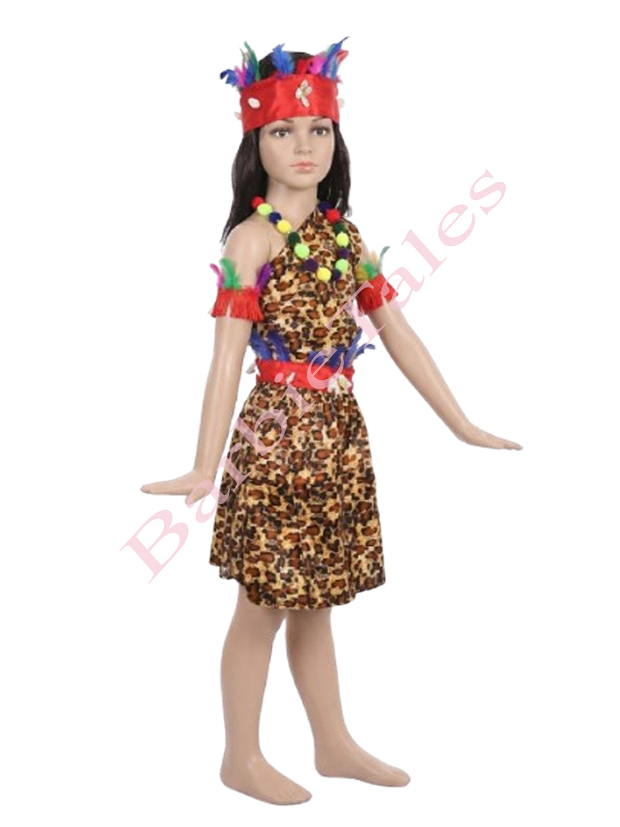 Tribal Girl Kids Fancy Dress Costume