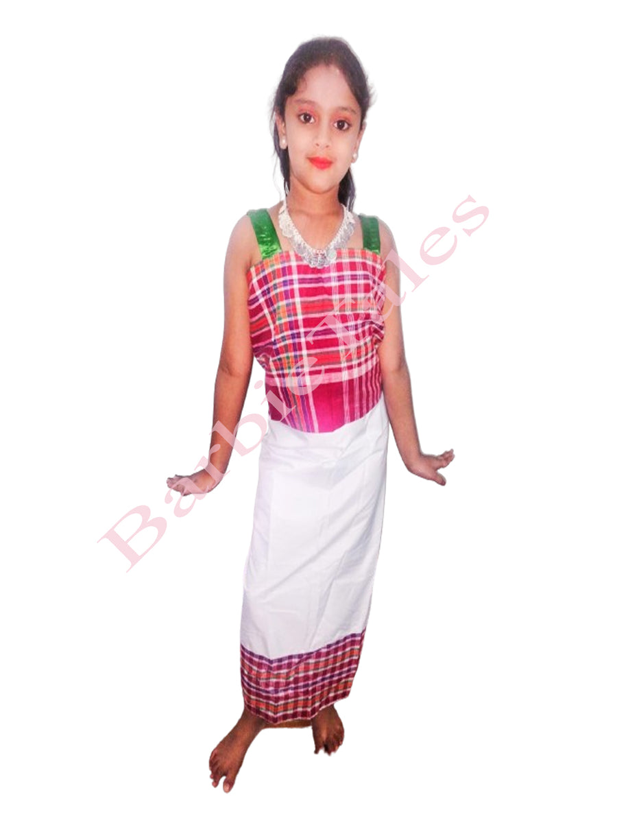 Tripura Girl Fancy Dress for Kids Indian State