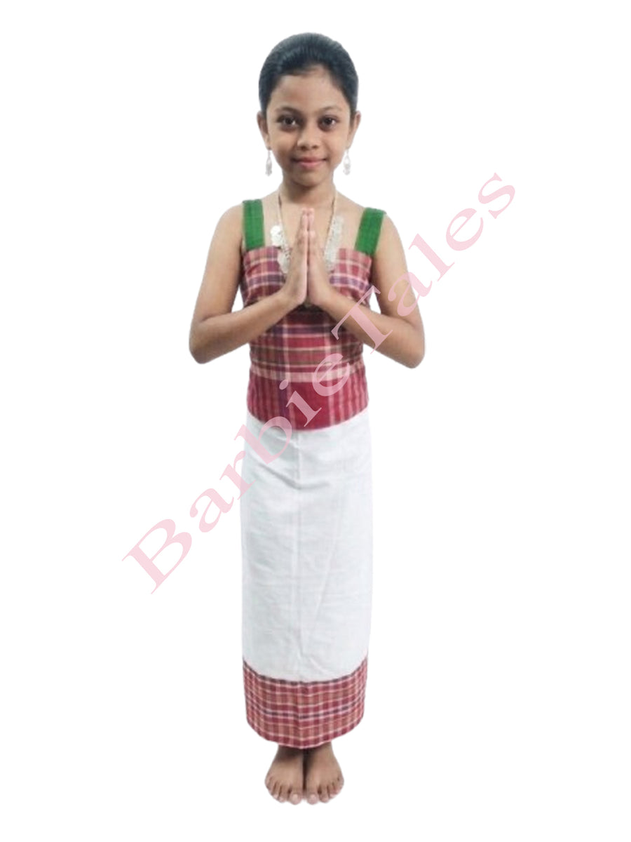 Tripura Girl Fancy Dress for Kids Indian State