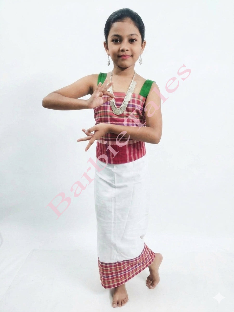 Tripura Girl Fancy Dress for Kids Indian State