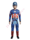 Captain America Avengers Kids Fancy Dress Costume - Muscular