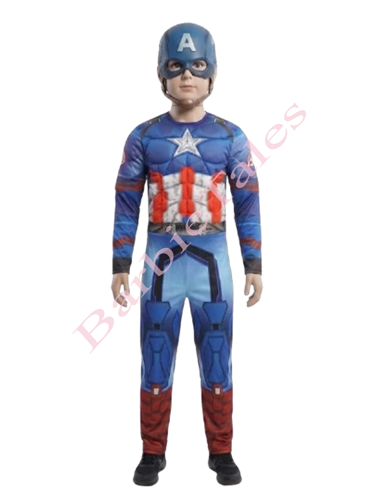 Captain America Avengers Kids Fancy Dress Costume - Muscular
