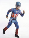 Captain America Avengers Kids Fancy Dress Costume - Muscular