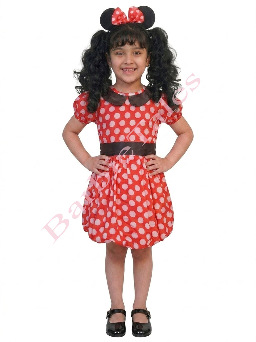 Minni Mouse Frock Kids Fancy Dress Costume