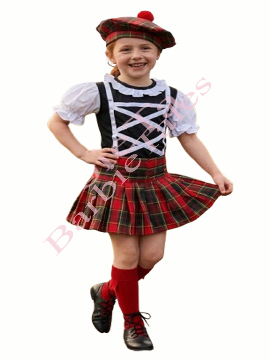 Scotish Girl Kids Fancy Dress Costume