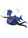 Shark Fish 3D Model Insect Kids Fancy Dress Costume