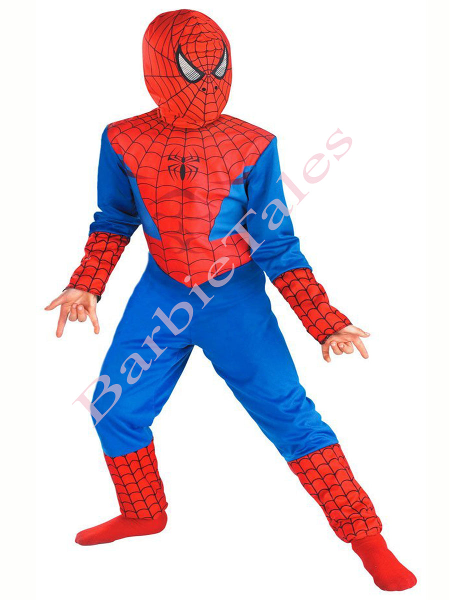 Spiderman Superhero Kids Fancy Dress Costume Standard