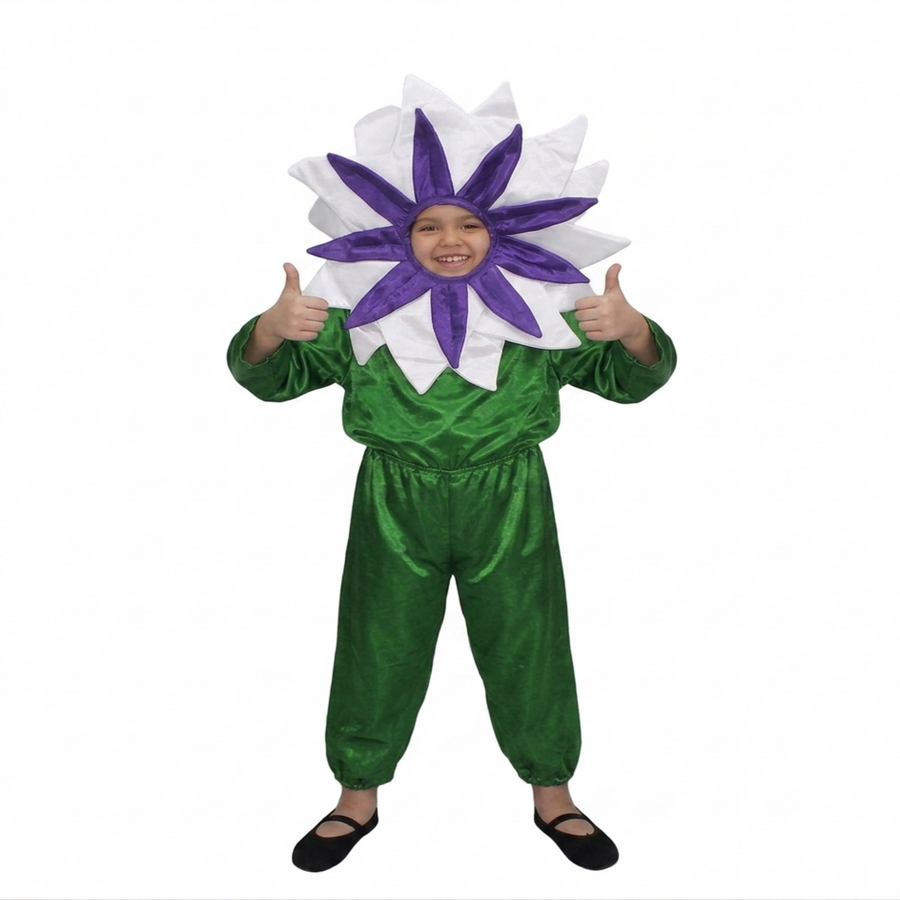 White Flower Kids Fancy Dress Costume