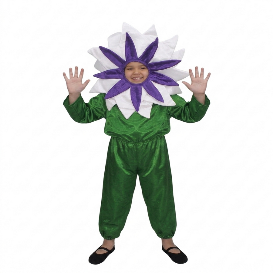 White Flower Kids Fancy Dress Costume
