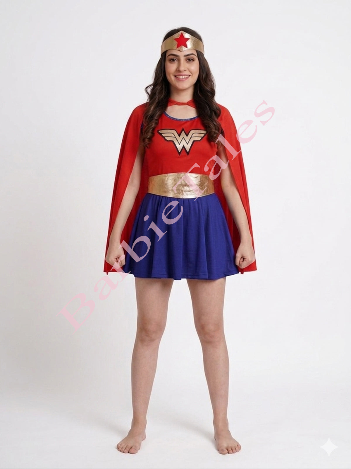 Wonder Woman Superhero Kids Fancy Dress Costume For Girls