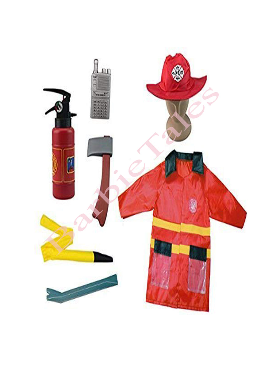 Fireman Fancy Dress Imported- RED