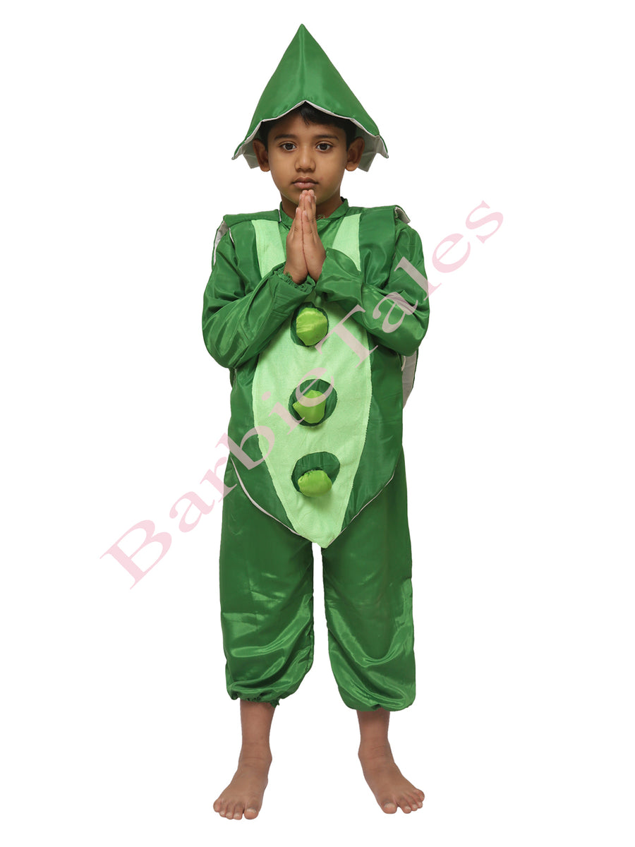 Green Peas Hari Matar Vegetable Kids Fancy Dress Costume