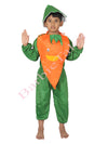 Carrot Vegetable Kids Fancy Dress Costume-RED/ORANGE