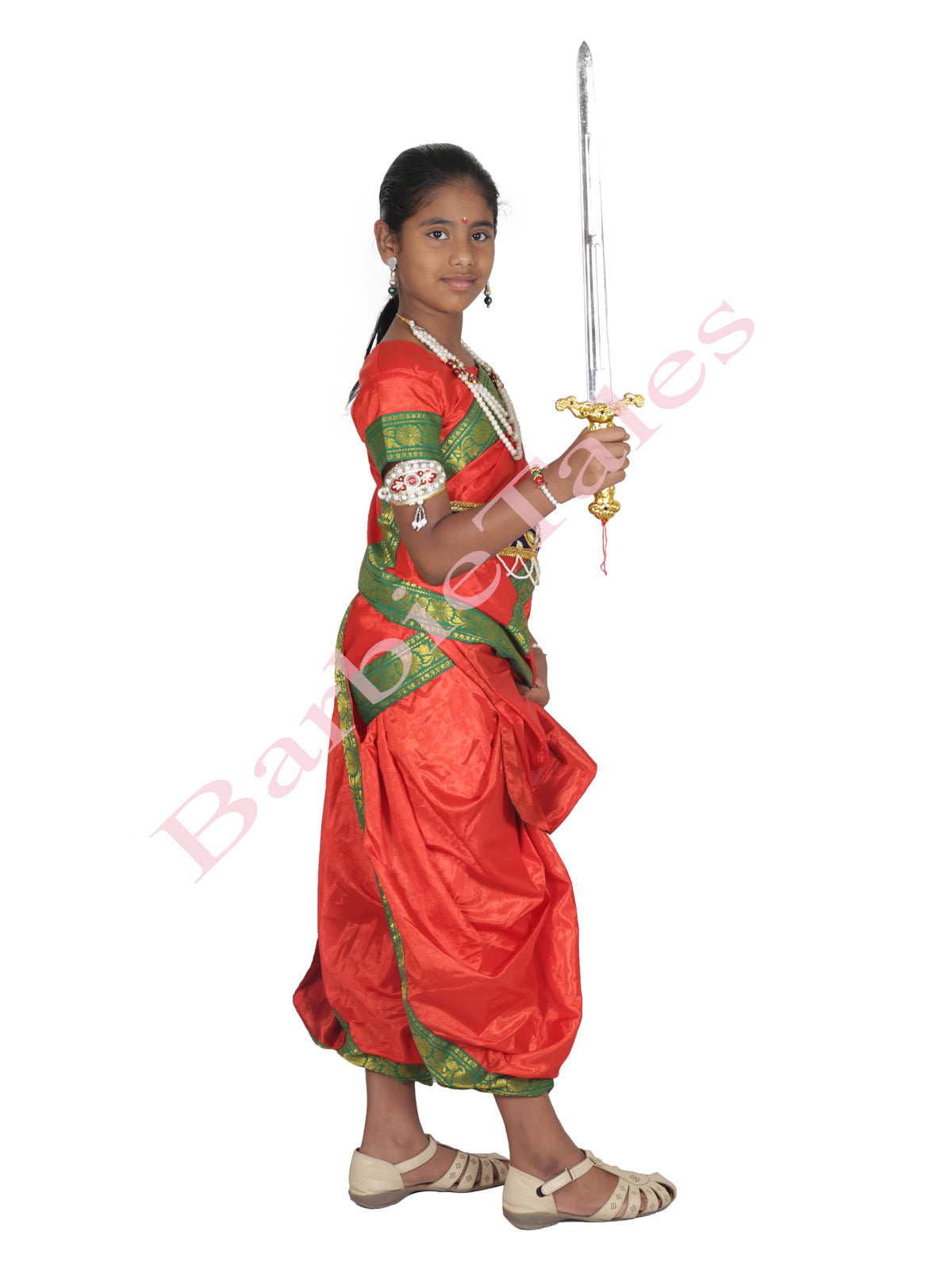 BookMyCostume Rani Laxmi Bai Jhansi ki Rani Kids Fancy Dress Costume for  Girls with Accessories 2.5-4 Years Rs. 201 - Amazon