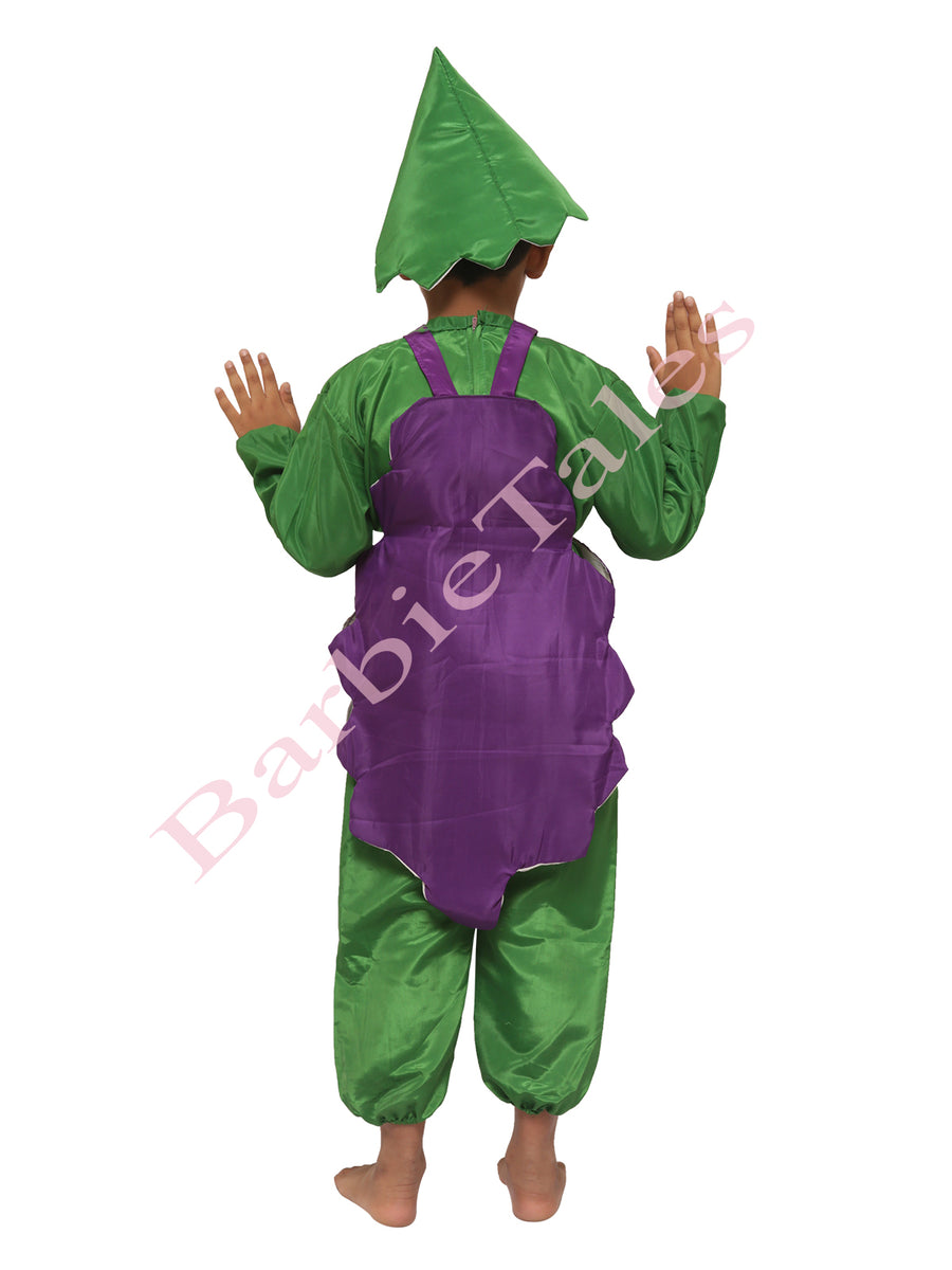 Grapes Fruit Kids Fancy Dress Costume