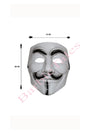 Vendetta Mono Play Mask Adult and Kids -Moustache