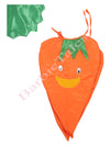 Carrot Vegetable Kids Fancy Dress Costume-RED/ORANGE