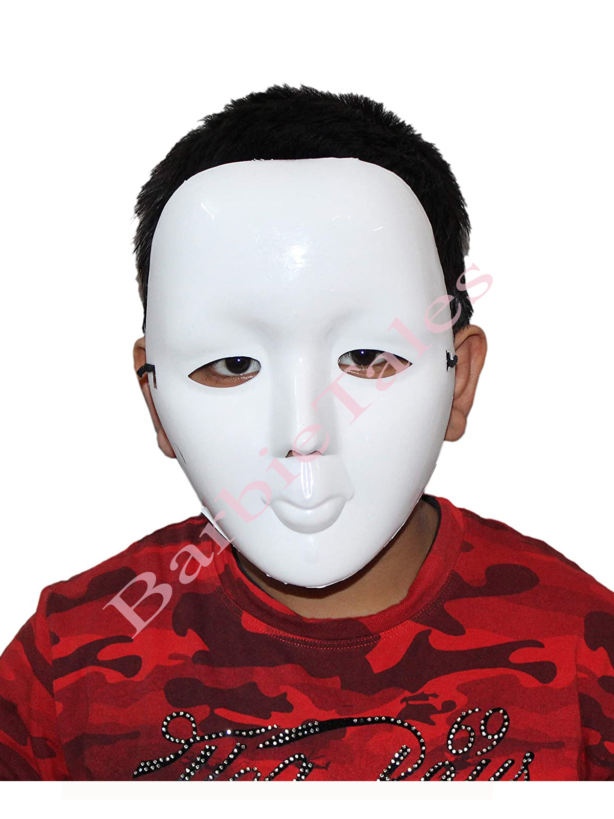 Mono Play  Mime Mask Adult and Kids -White -5 Pc SET